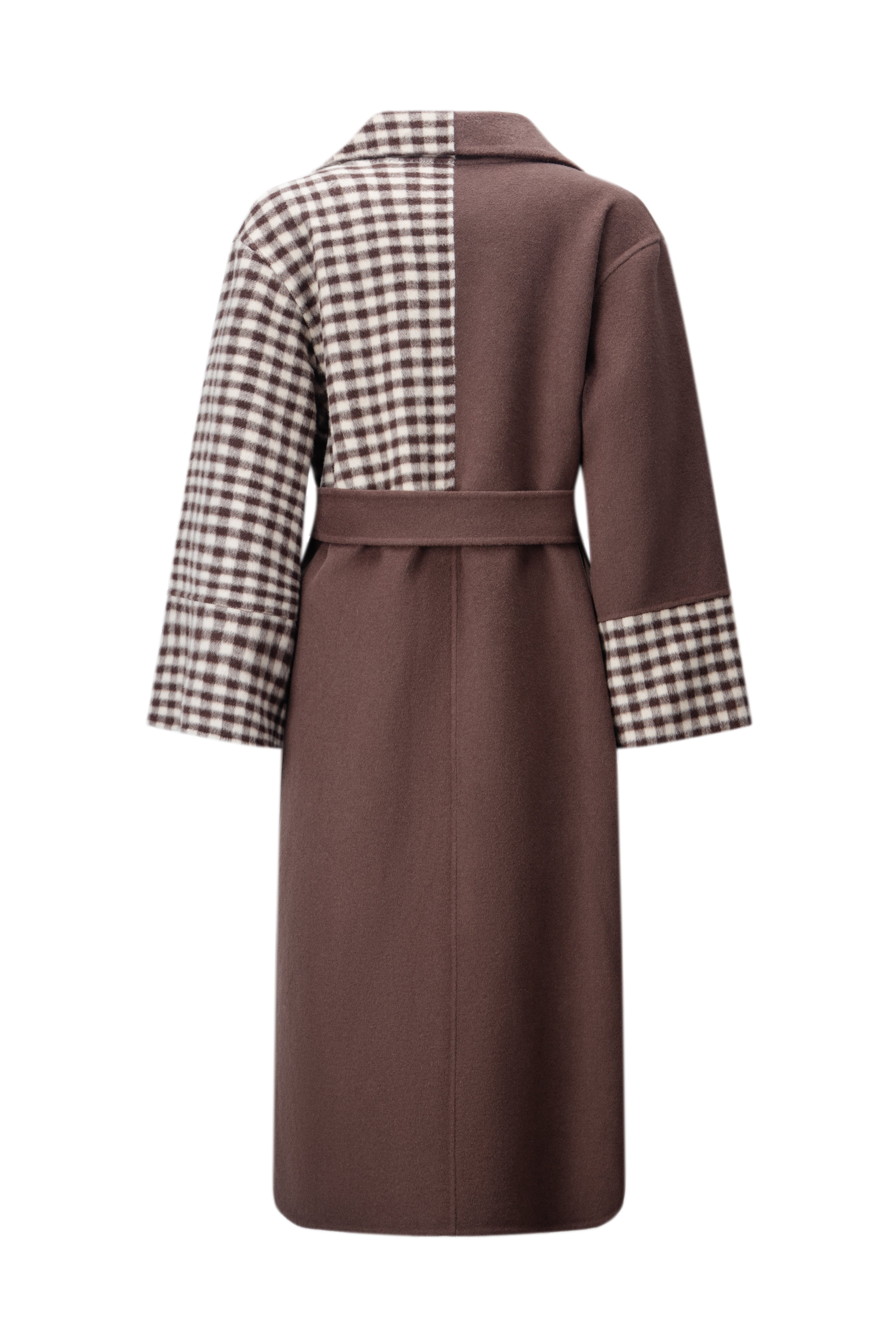 Josephine-Khaki Color Patchwork Black Small Check